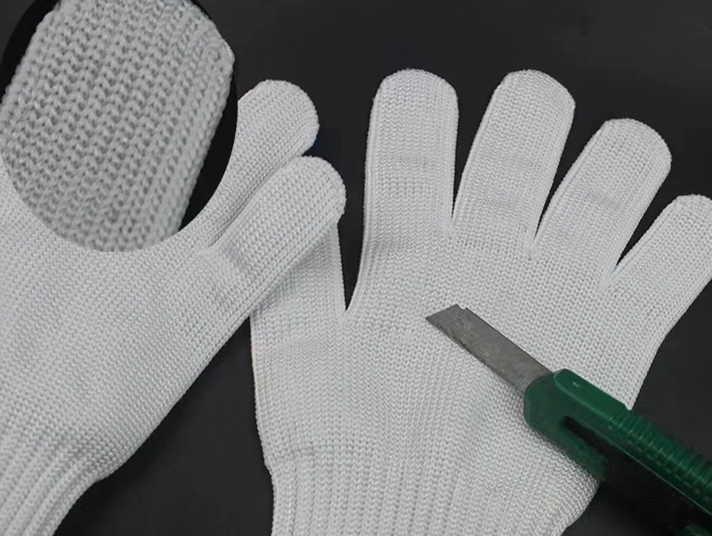 Anti-Slip New White Antiskid Anti-Cut Glove Cut Resistant Knitted Anti Cut Gloves Protect Hands