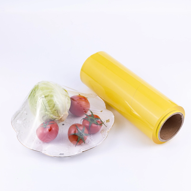 Food Grade Transparent PVC Cling Film Wrap Food PVC Plastic Stretch Film