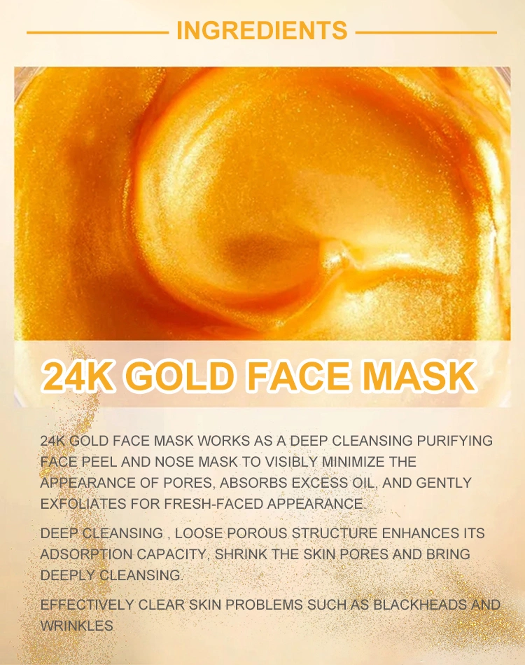 Anti Wrinkle SPA Beauty 24K Gold Peeling off Facial Mask Products