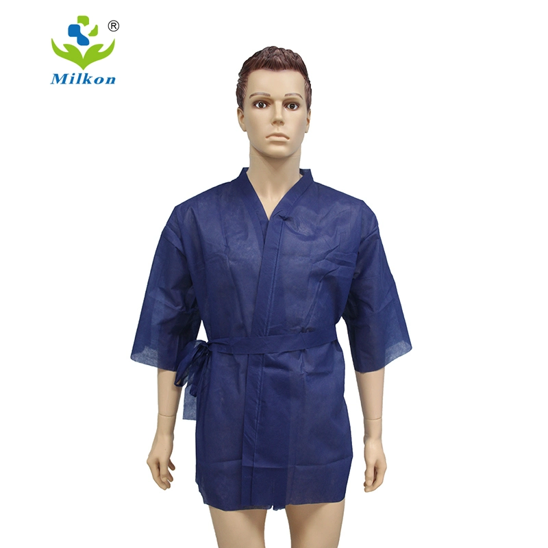 China Wholesale Non Woven Comfortable SPA Uniform Long Tunics Disposable Kimono for Women